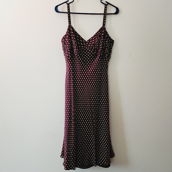 Ann Taylor Dresses & Skirts - Women's 8 Ann Taylor Purple Polka Dot Dress